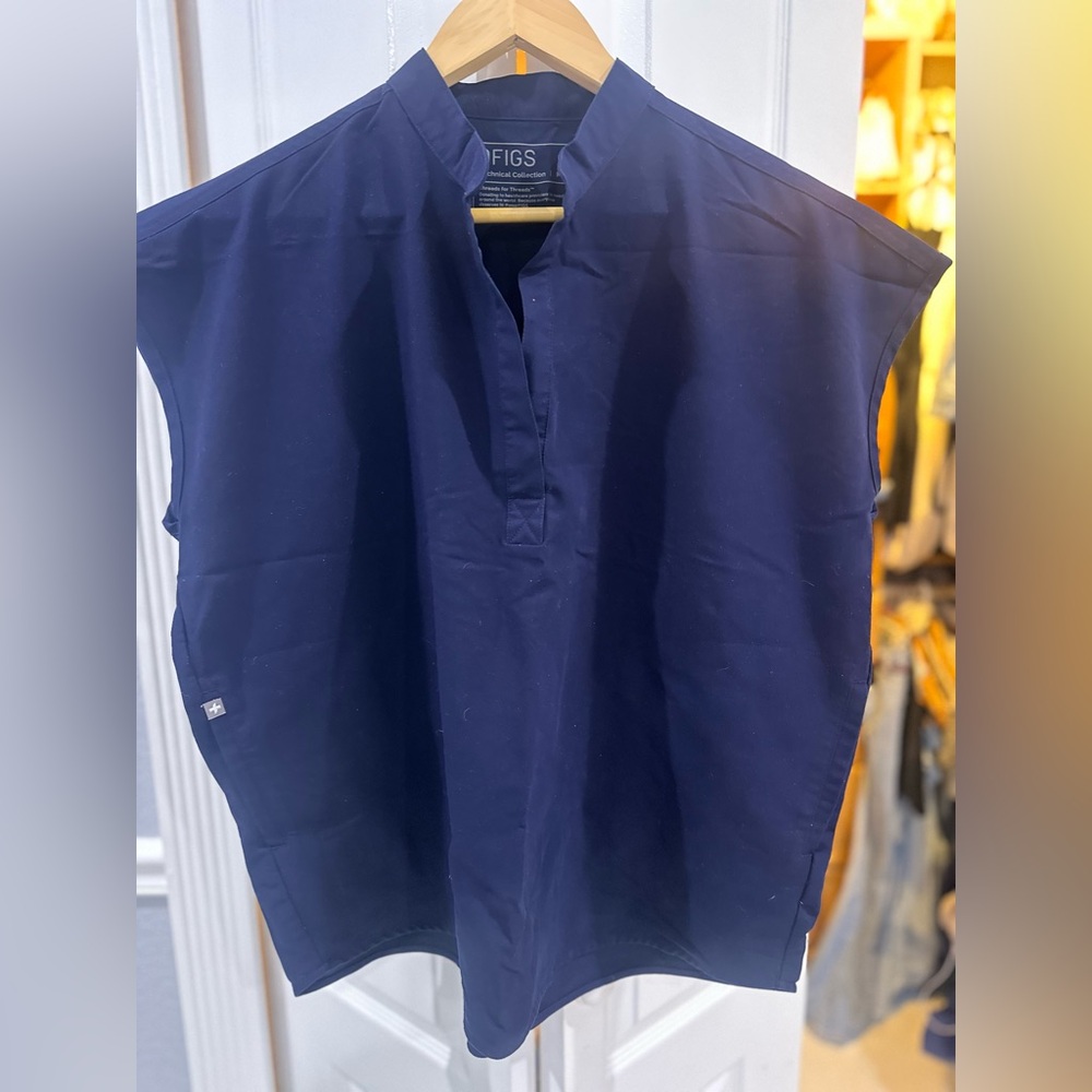 Figs Navy Blue Rafaela shirt